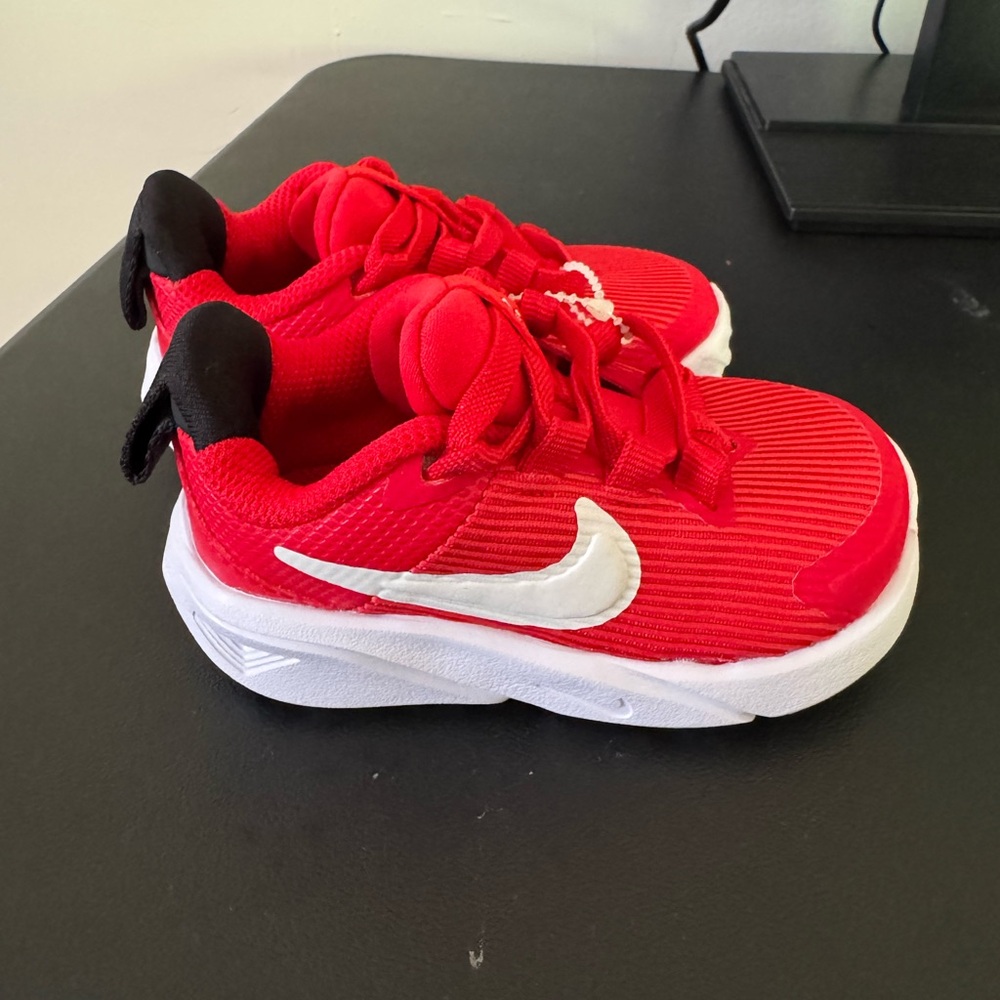 Nike Kids Red and White Athletic Sneakers